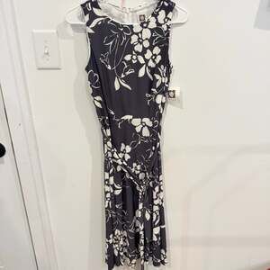 Anne Klein Navy & White Dress AK Anne Klein